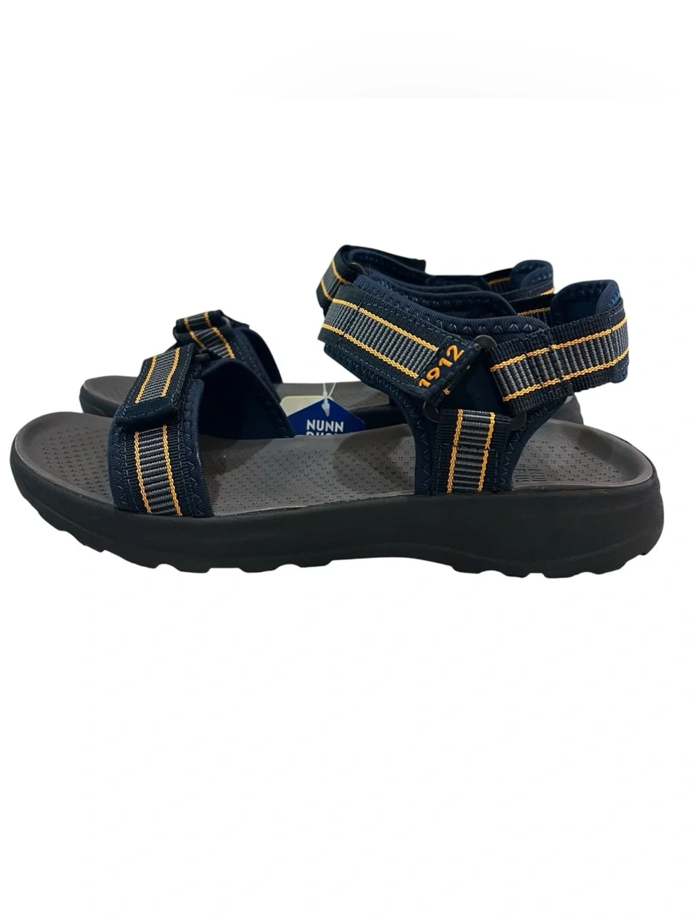 Nunn Bush Huck Sport Sandals Men’s 9 Navy Adjustable Comfort Lightweight NIB